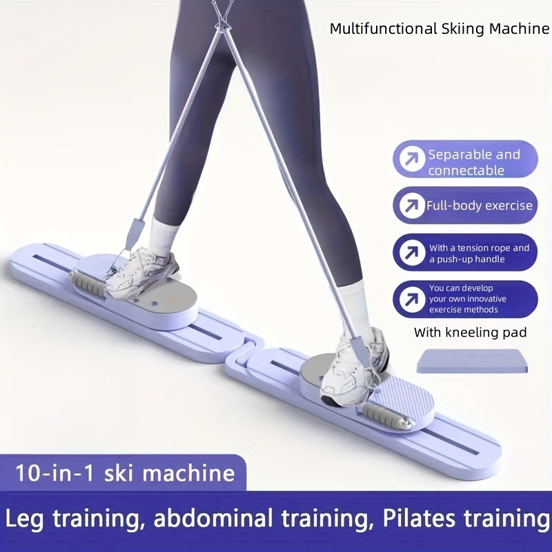 Pilates Ski Machine full body core workout board for home