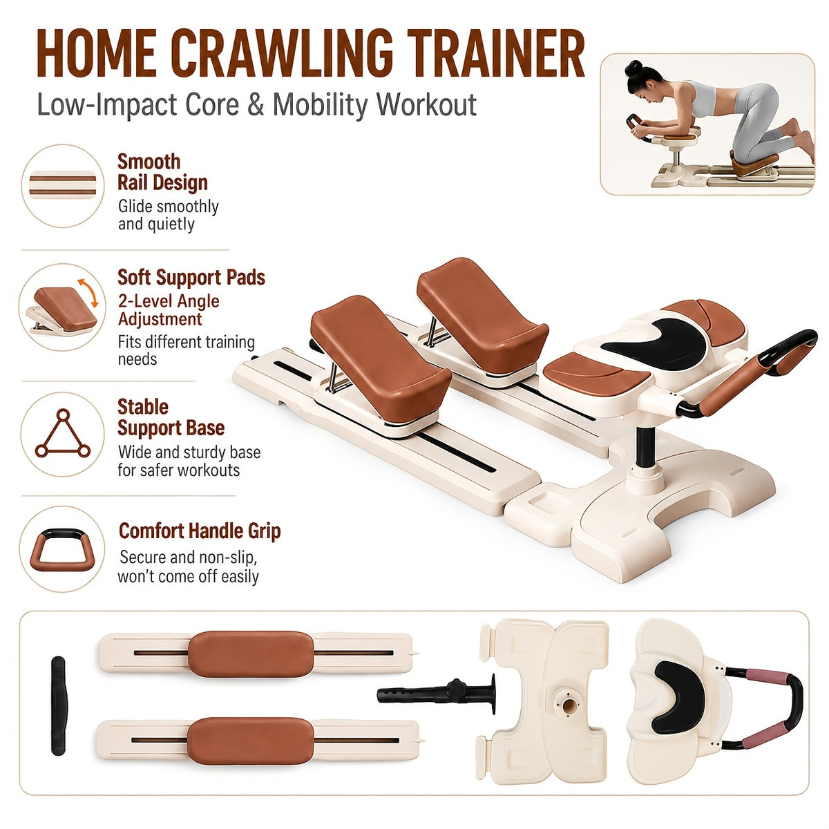 Multifunctional Fitness Machine low impact core training equipment