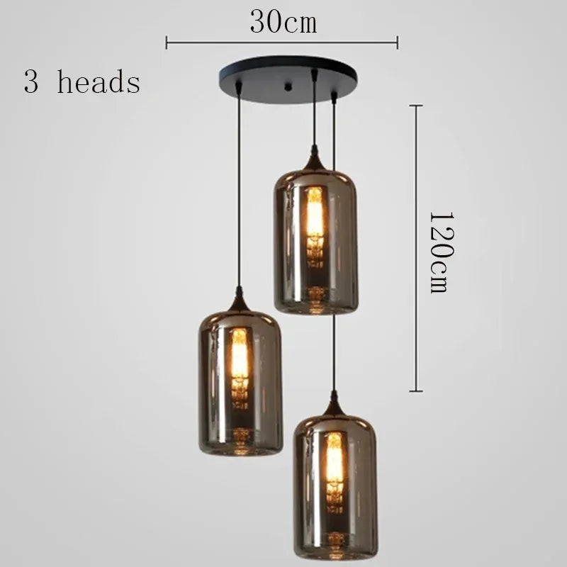 LED Glass Ball Pendant Light minimalist interior design