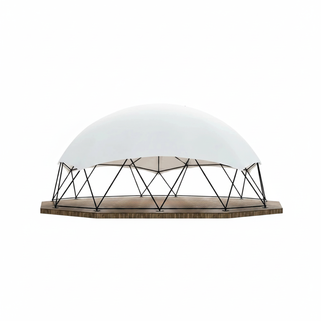 Geodesic Dome Tent For Glamping And Events Large Outdoor Shelter Over 25 Sqm Waterproof And Flame Retardant