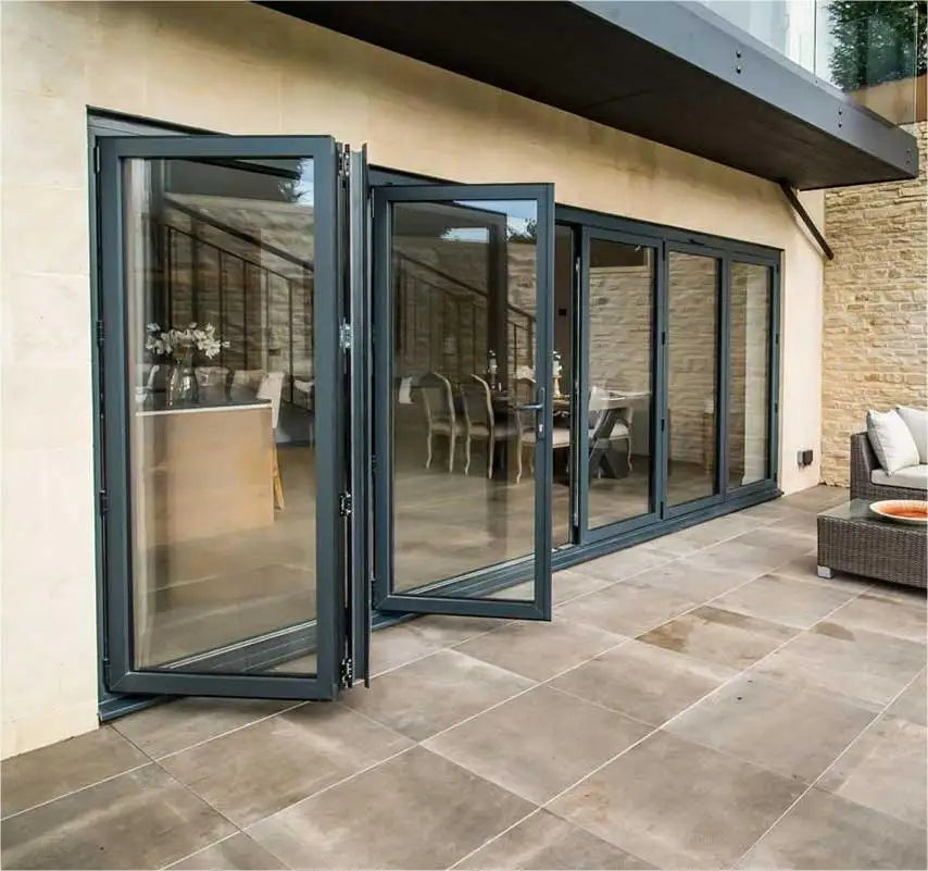 Aluminum Bifold Patio Door modern exterior house installation