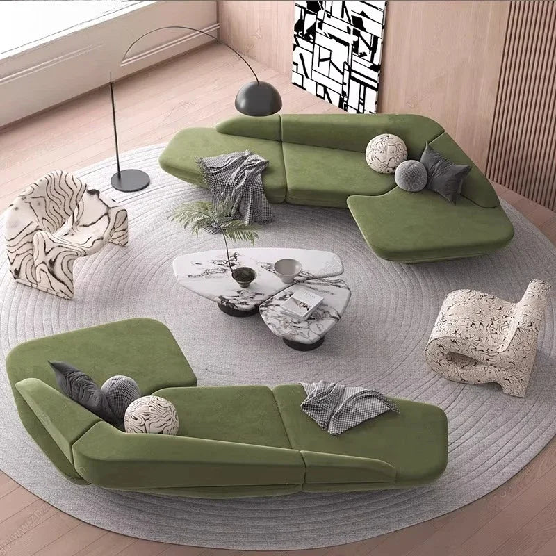 Modern Curved Gaming Sofa contemporary reception seating