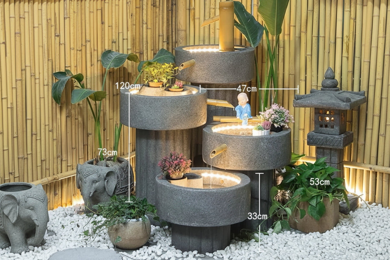 Outdoor Fish Pond Fountain for garden and patio