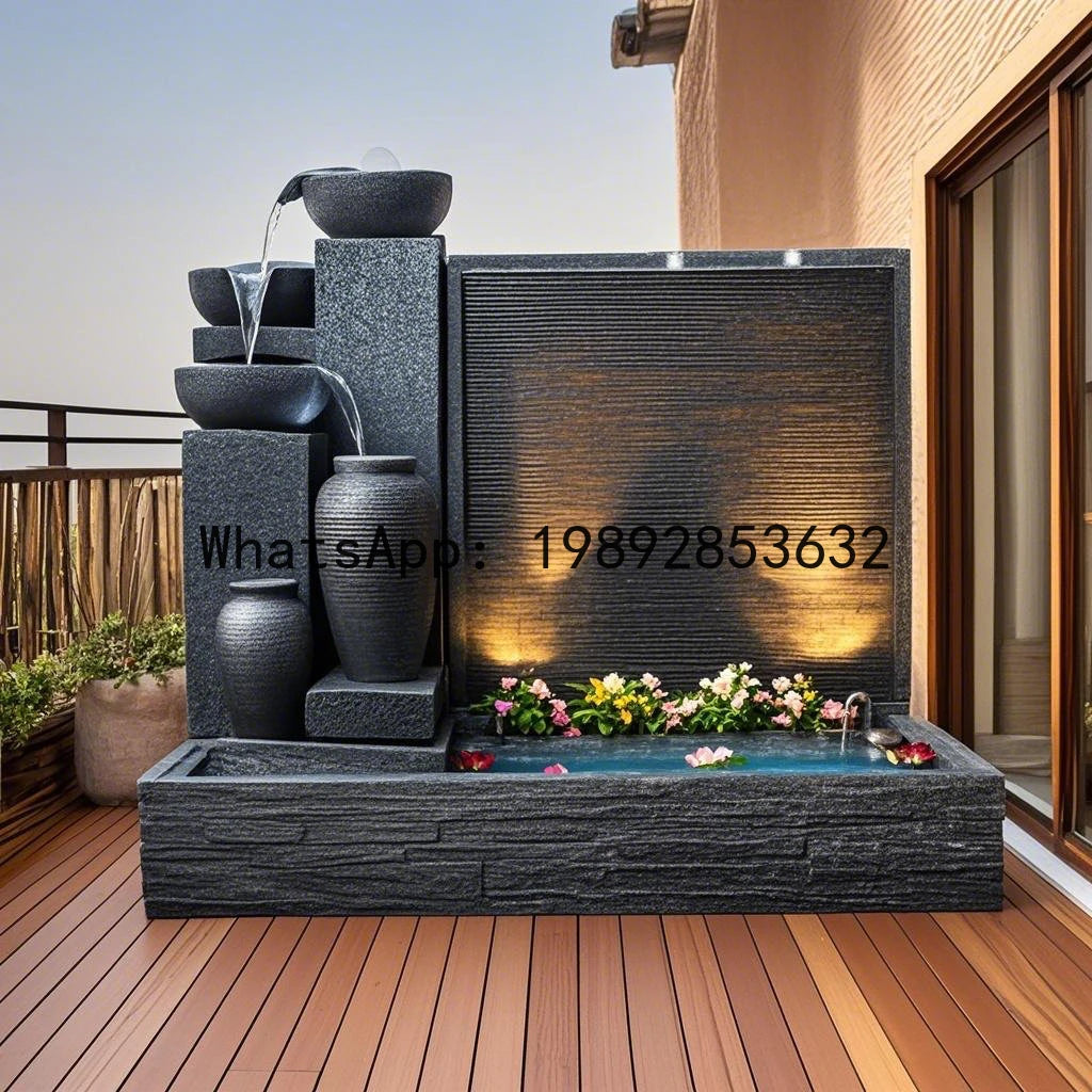 Outdoor Fish Pond Fountain water bowl decor