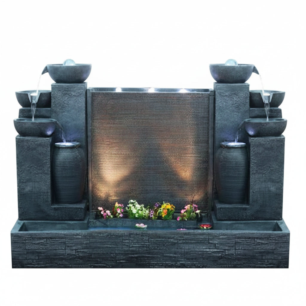 Outdoor Fish Pond Fountain Feng Shui water bowl