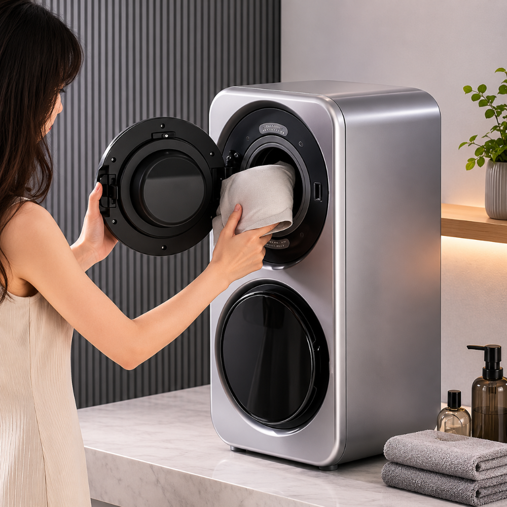 Double warehouse underwear washing machine | Small mini household multi-functional elution