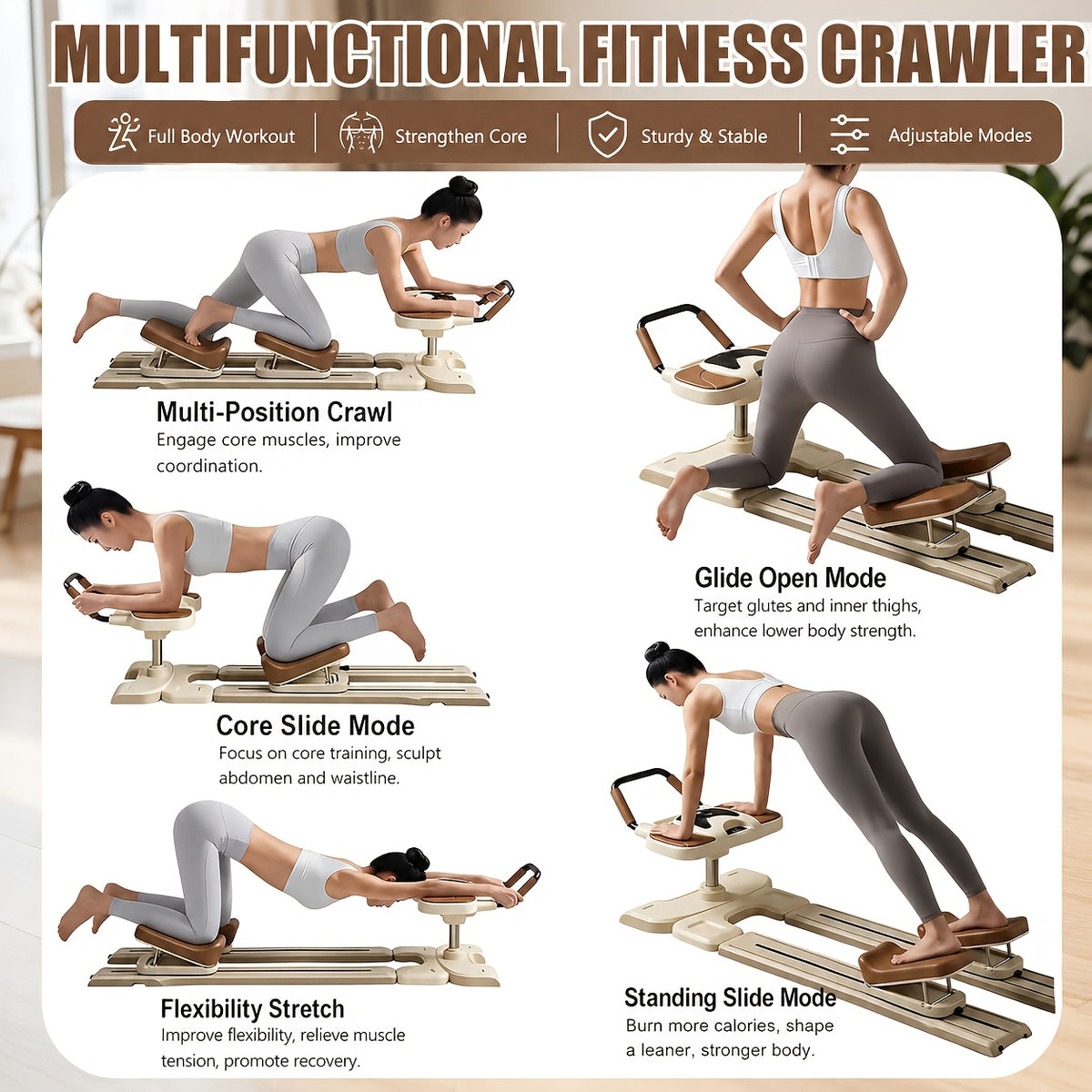 Home Core Trainer adjustable knee roller exercise machine