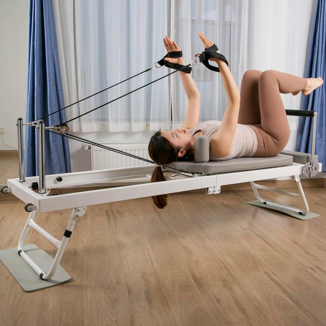 Pilates Reformer klappbar, Pilates-Gerät für zu Hause