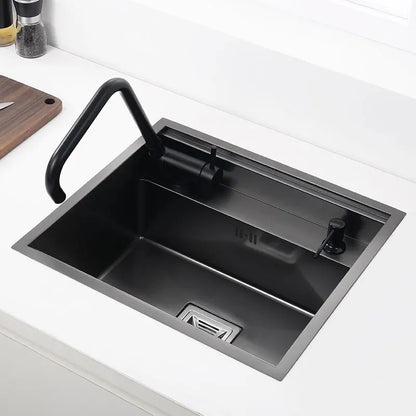 Black Stainless Steel Kitchen Sink contemporary countertop fixture