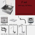 Black Stainless Steel Kitchen Sink contemporary countertop fixture