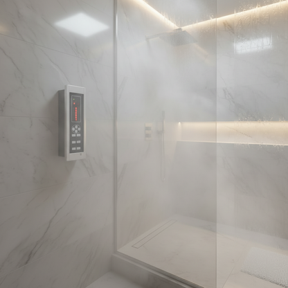 Digital Shower Speaker And Fan Combo With Hands Free Control And FM Radio For Bathrooms