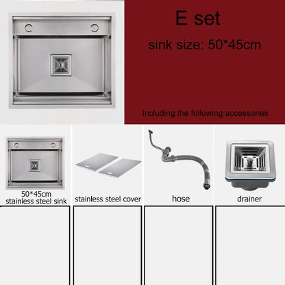 Black Stainless Steel Kitchen Sink with matching faucet tap