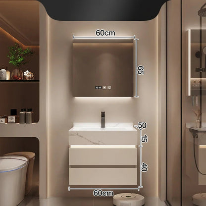 Bathroom Storage Cabinet with Mirror wall shelf organizer