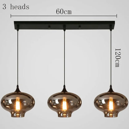 LED Glass Ball Pendant Light modern globe design