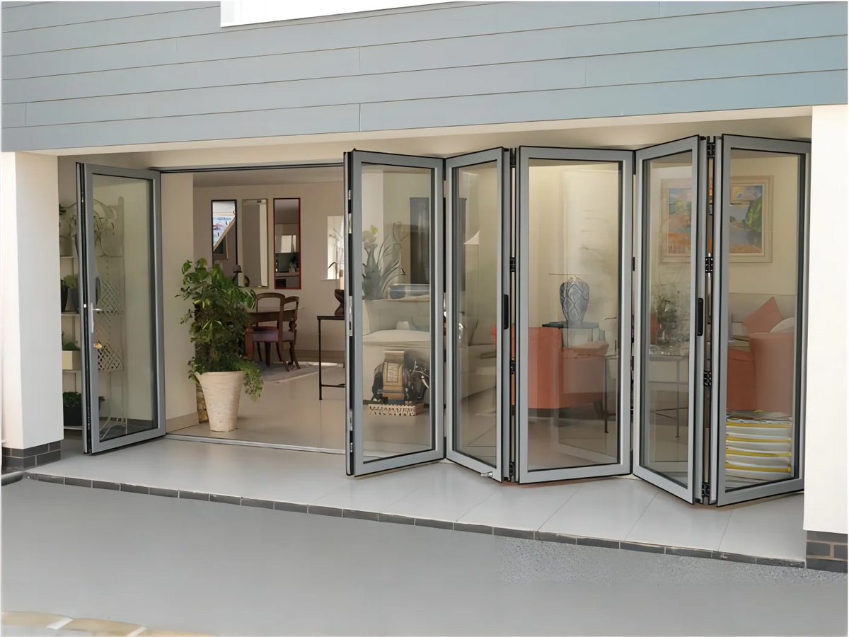 Aluminum Bifold Patio Door modern exterior house installation