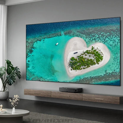 ALR UST Projector Screen PET Crystal fixed frame display