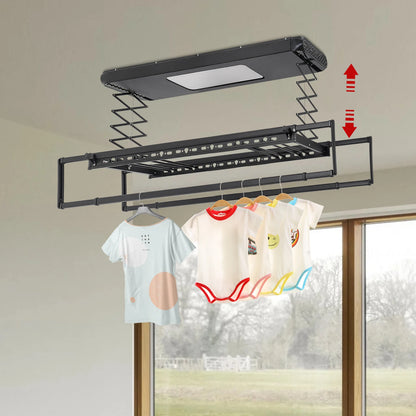 Retractable Ceiling Clothes Drying Rack space saving laundry system