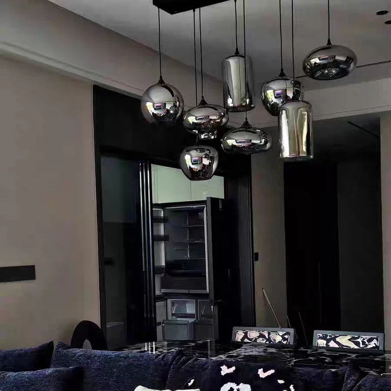 LED Glass Ball Pendant Light for modern kitchen