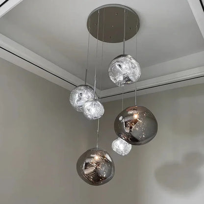 Nordic LED Glass Pendant Light contemporary kitchen decor