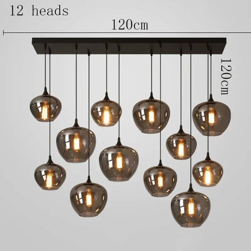 LED Glass Ball Pendant Light contemporary home decor