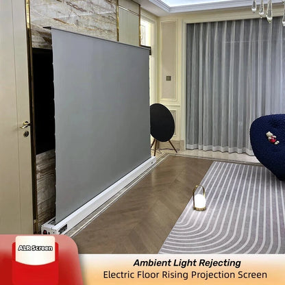 Motorized Floor Rising Projector Screen for home theater