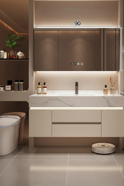 Bathroom Storage Cabinet with Mirror contemporary vanity storage