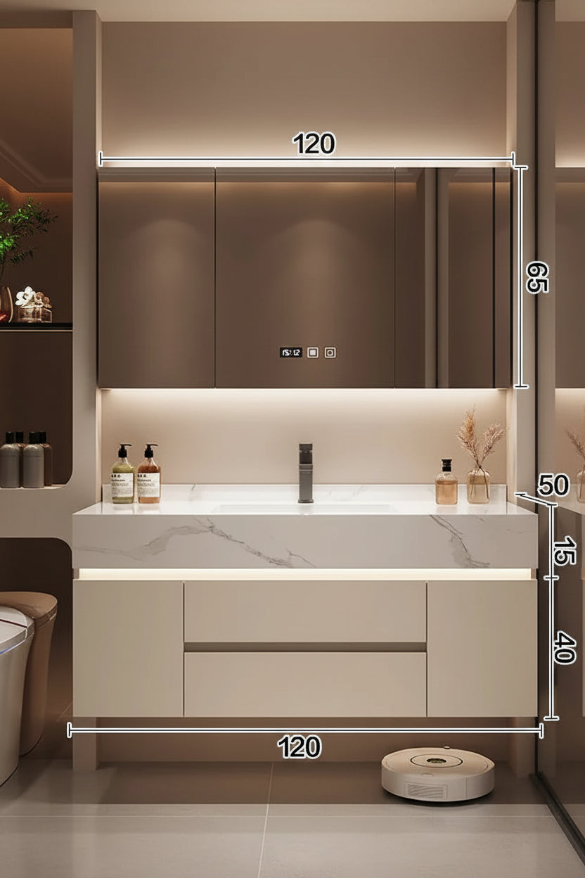 Bathroom Storage Cabinet with Mirror contemporary vanity storage