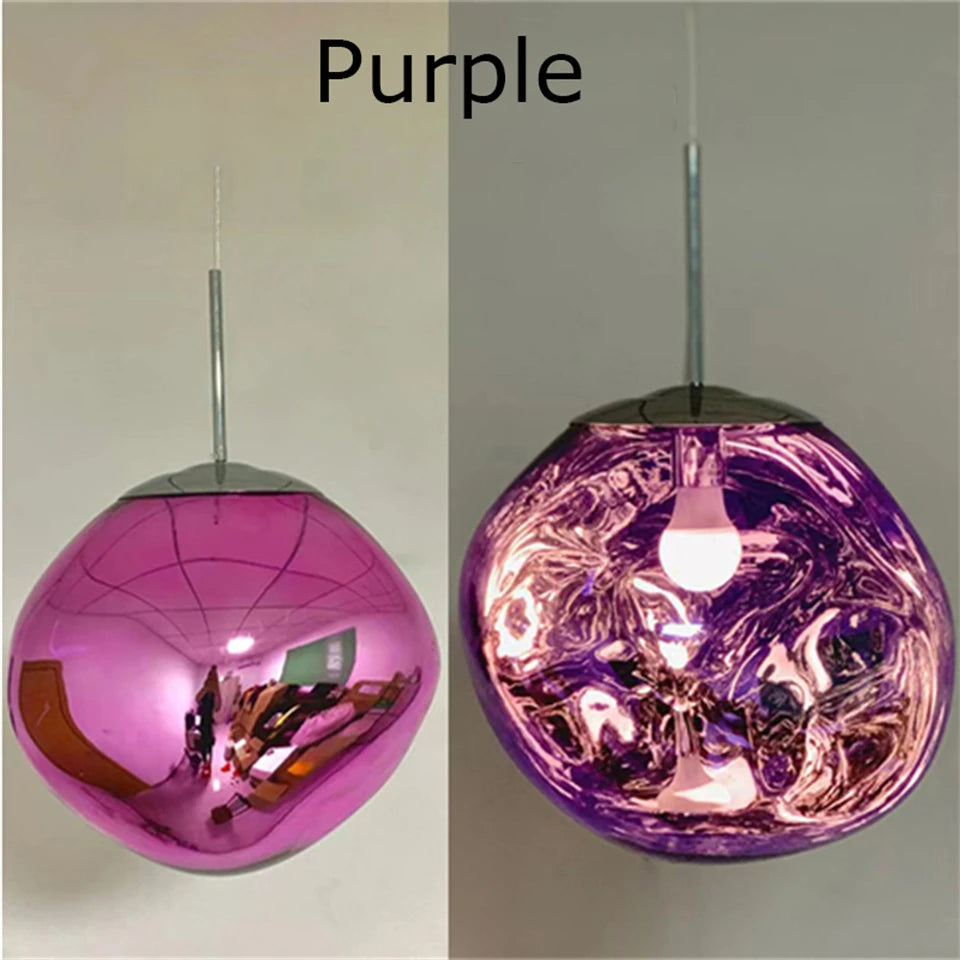 Nordic LED Glass Pendant Light modern glass design