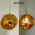 Nordic LED Glass Pendant Light hanging above dining table