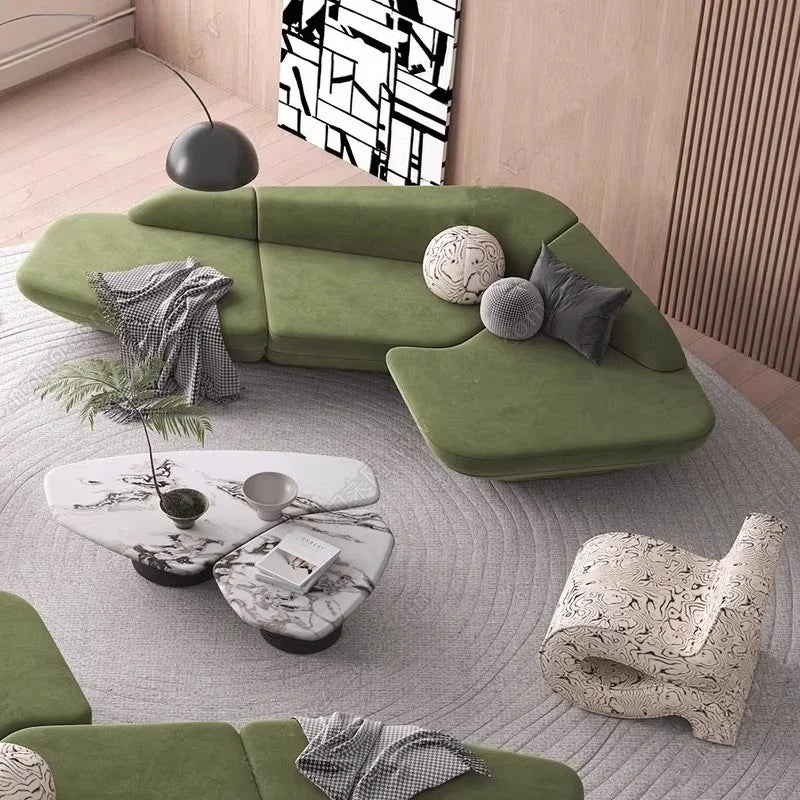Modern Curved Gaming Sofa for contemporary living room