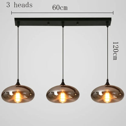 LED Glass Ball Pendant Light contemporary ceiling fixture
