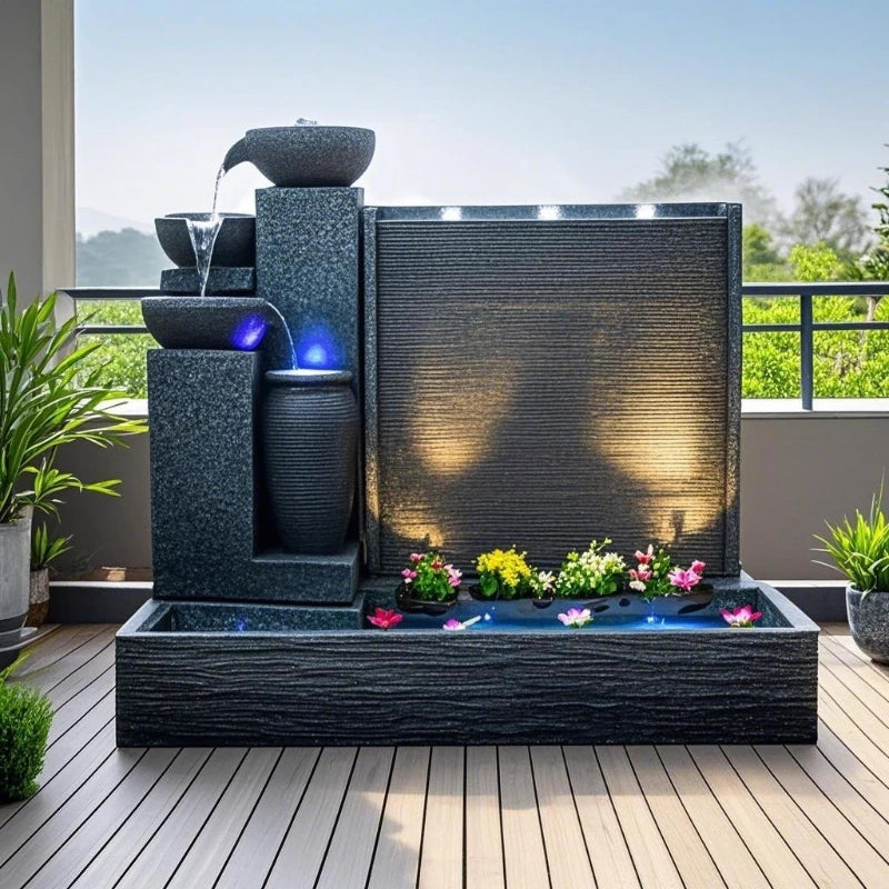 Outdoor Fish Pond Fountain decorative outdoor water feature