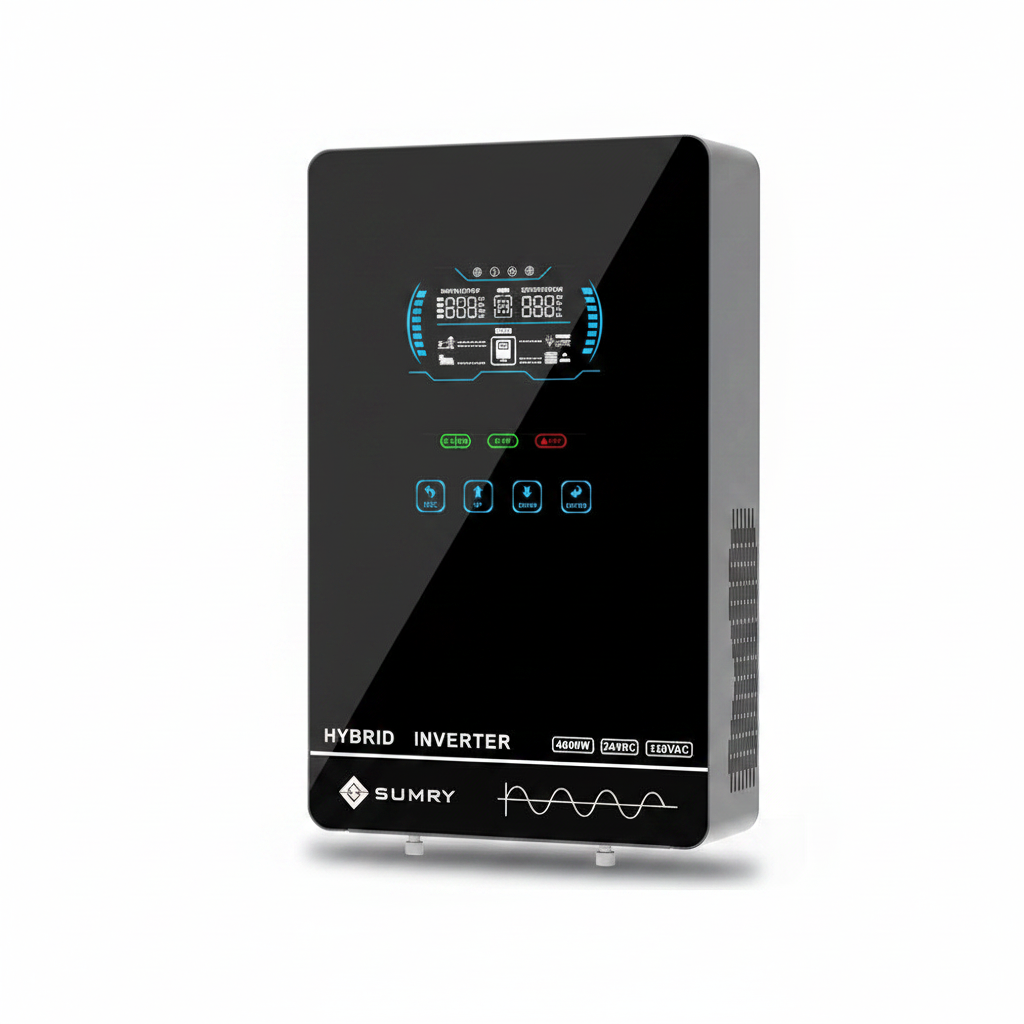 SUMRY 4KW 6KW 120V Off Grid Solar Inverter 24V 140A 5600W MPPT Ladegerät Reiner Sinuswellenwechselrichter für Zuhause 6,25 Zoll LCD-Display