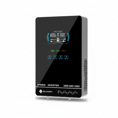 SUMRY 4KW 6KW 120V Off Grid Solar Inverter 24V 140A 5600W MPPT Ladegerät Reiner Sinuswellenwechselrichter für Zuhause 6,25 Zoll LCD-Display