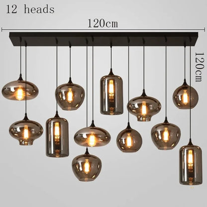 LED Glass Ball Pendant Light modern ceiling decor