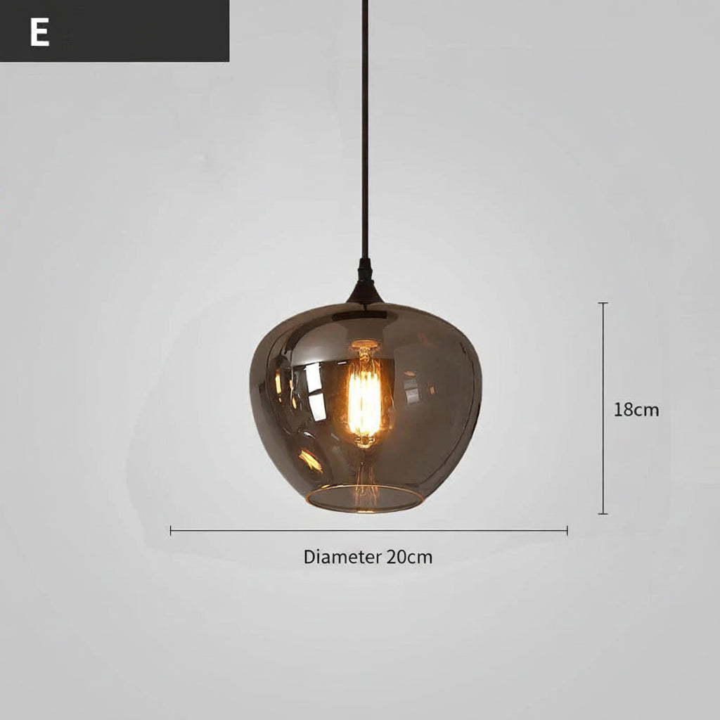 LED Glass Ball Pendant Light modern dining room lighting