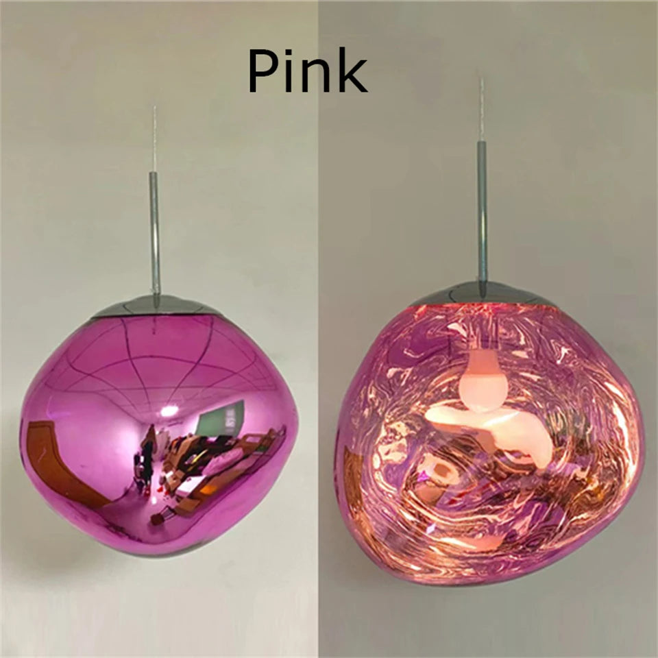 Nordic LED Glass Pendant Light contemporary interior