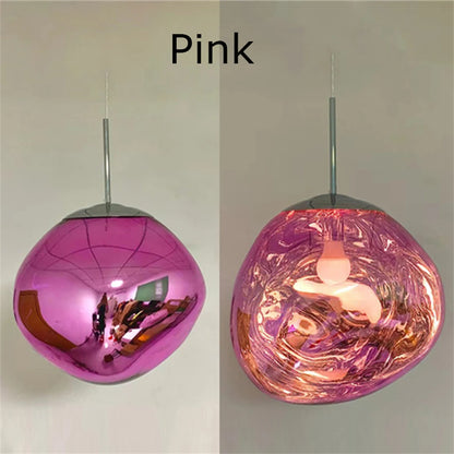 Nordic LED Glass Pendant Light contemporary interior