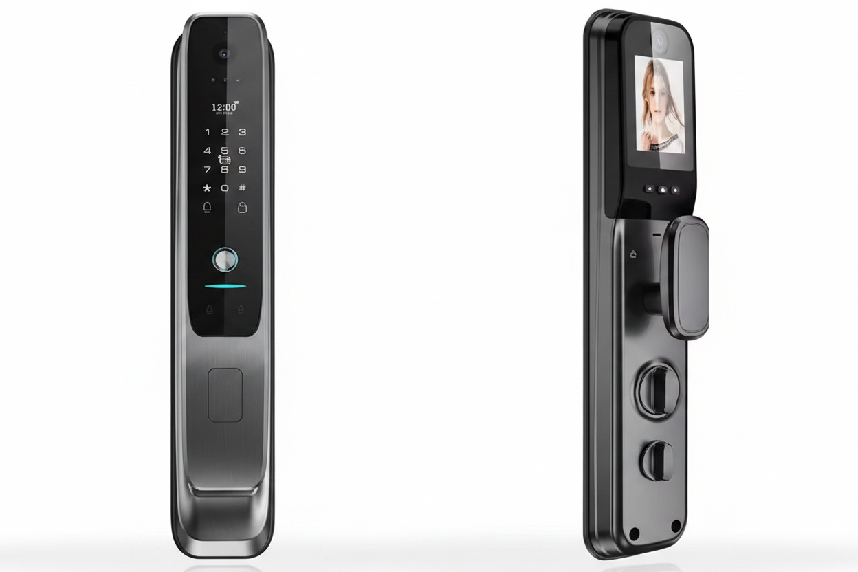 HX5 Smart Door Lock | 3D Face Recognition, WiFi Camera & RFID | Tuya Compatible Home Security Lock