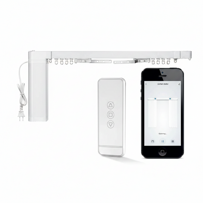 Smart Curtain Motor ZigBee WiFi 90V-240V 18W 1.8Nm 50Kg Max Load RF Remote Alexa Google Voice