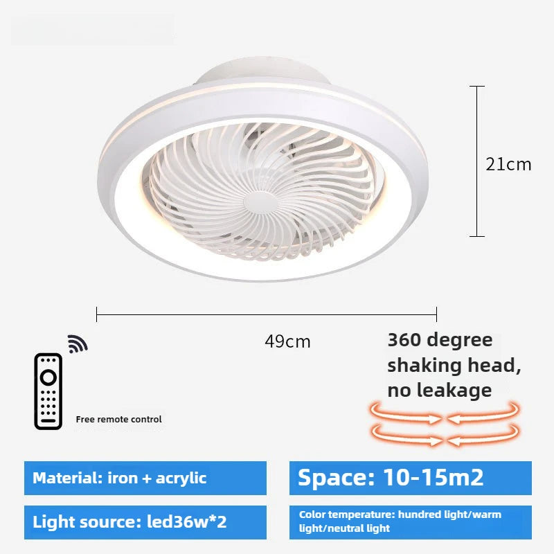 Flush Mount Ceiling Fan with Light modern ceiling fixture