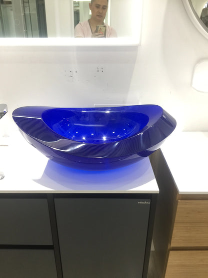 Oval Resin Vessel Sink modern bathroom basin