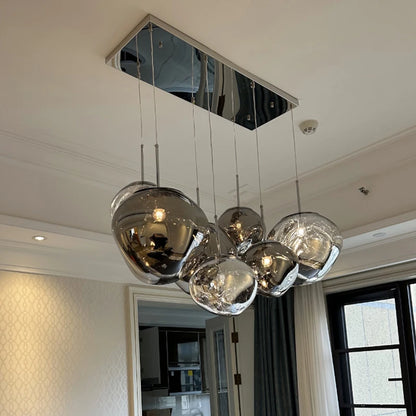 Nordic LED Glass Pendant Light contemporary interior