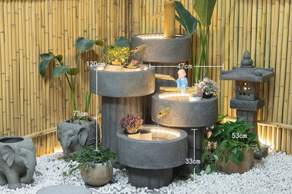 Outdoor Fish Pond Fountain for garden and patio