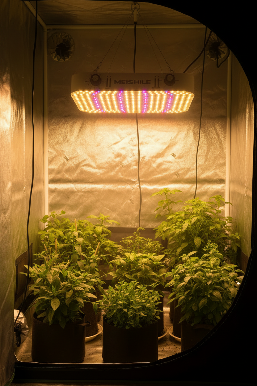 LED Grow Light Full Spectrum With Dual Dimmer Veg Bloom Modes 1200W 2000W