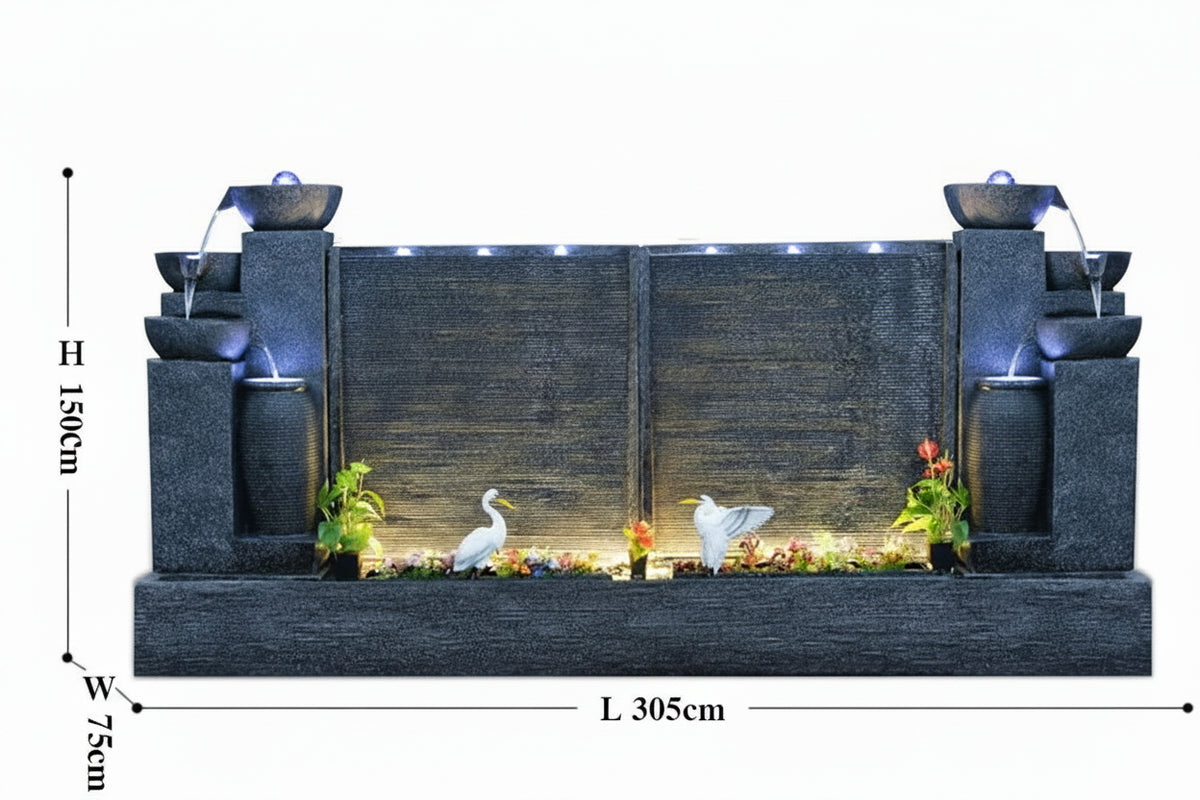 Outdoor Fish Pond Fountain decorative garden feature