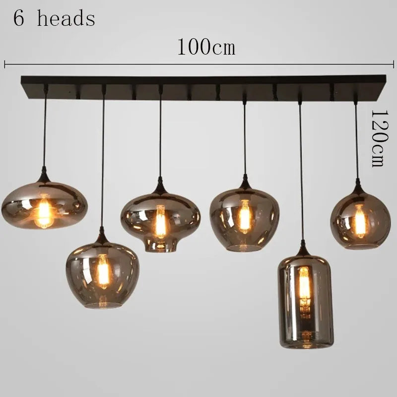 LED Glass Ball Pendant Light contemporary home decor