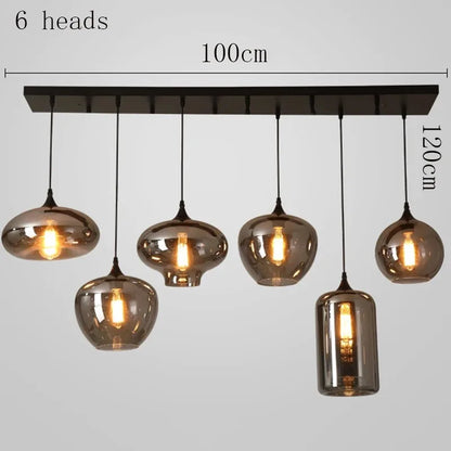 LED Glass Ball Pendant Light contemporary home decor