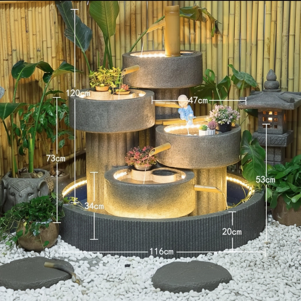 Outdoor Fish Pond Fountain decorative outdoor water feature