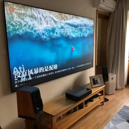 ALR UST Projector Screen PET Crystal fixed frame display